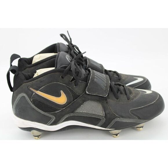 Nike Team-Code Football Cleats Black White Size 11.5 354046-011 - Picture 5 of 12